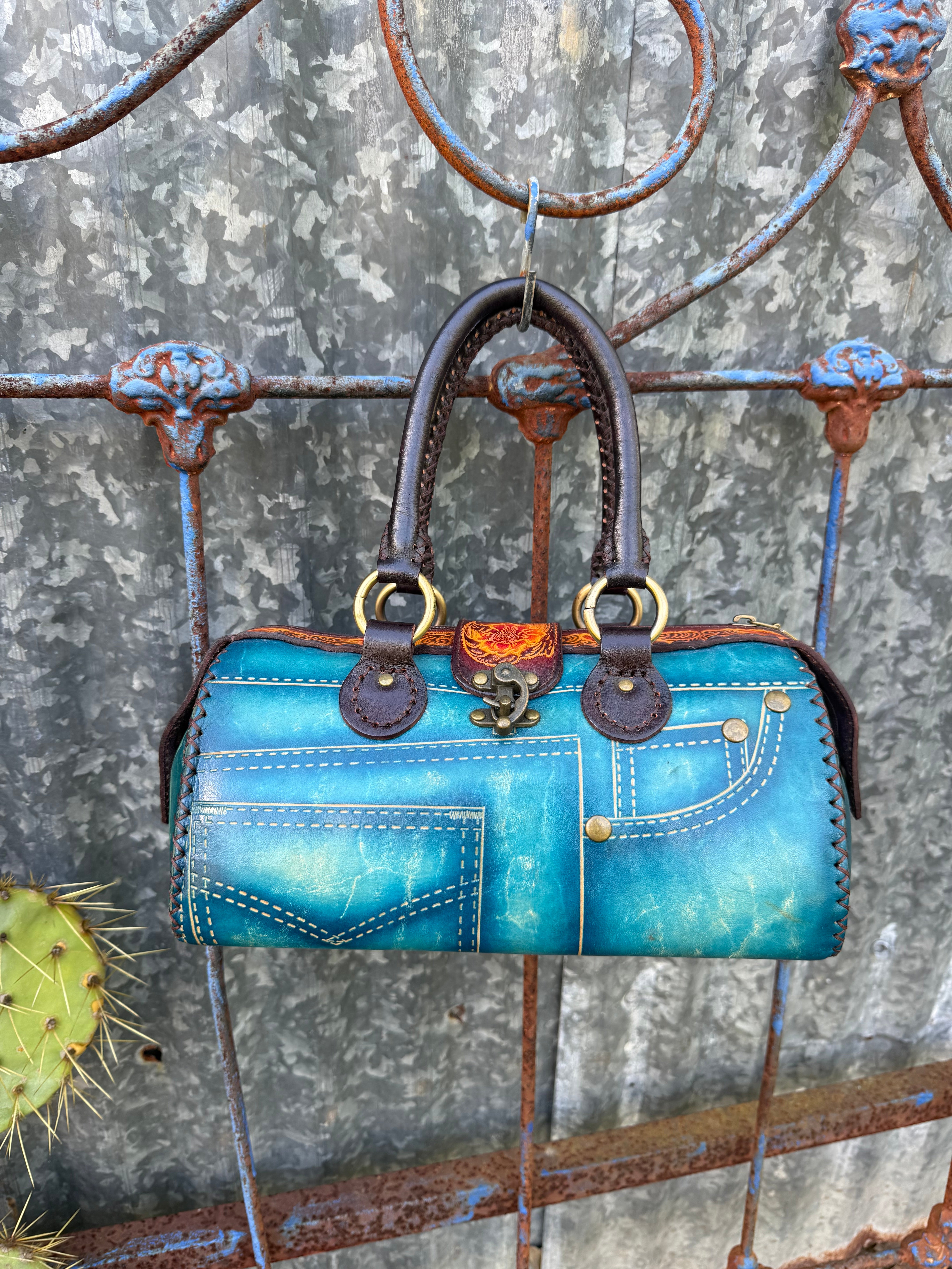 Handmade Leather Jeans Purse